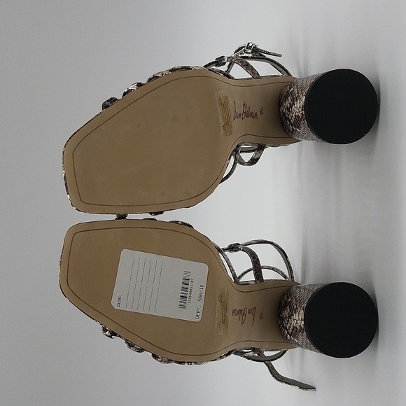 851- Sam Edelman Daffodil Taupe Snake Print Size 7.5 NWT - Picture 6 of 9